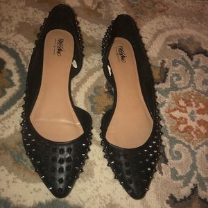 MOSSIMO ROCK STUD METAL SPIKE FLATS TARGET BLACK